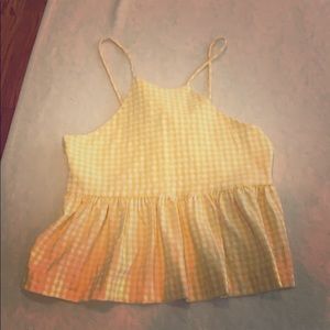 Zara tie back peplum top